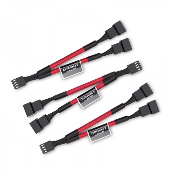 Noctua NA-SYC1 chromax.red Y-splitter cable set for fans - red