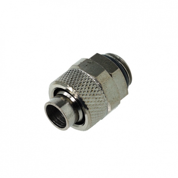 13/10mm (10x1,5mm) compression fitting outer thread 1/4 - black nickel