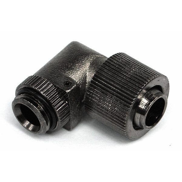 13/10mm (10x1.5mm) Compression Fitting 90 Rotary Outer Thread 1/4 - Compact - Black Nickel