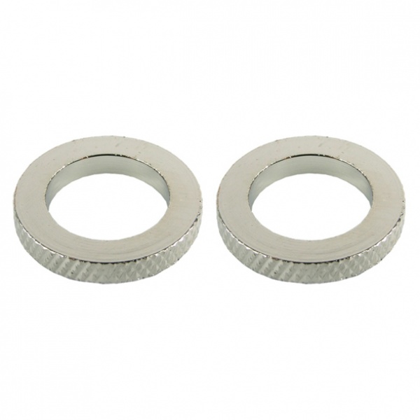 1/4 BSPP Sized Spacer 2 Pack - Silver Nickel