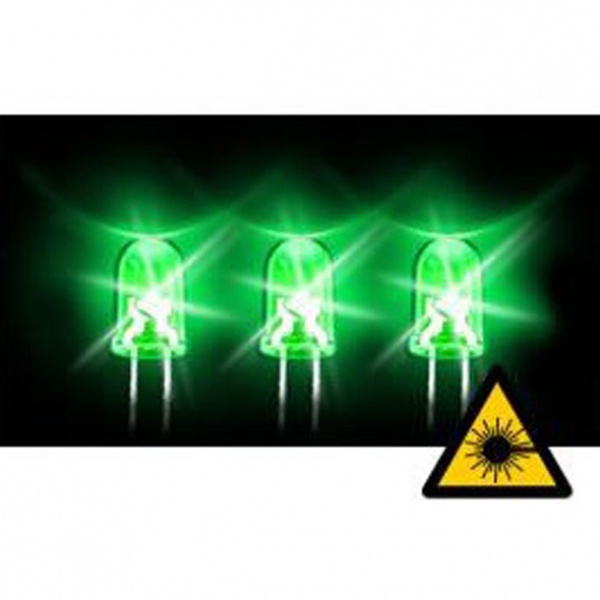 5mm hyper-bright LED green 12000mcd 20- 3.0V