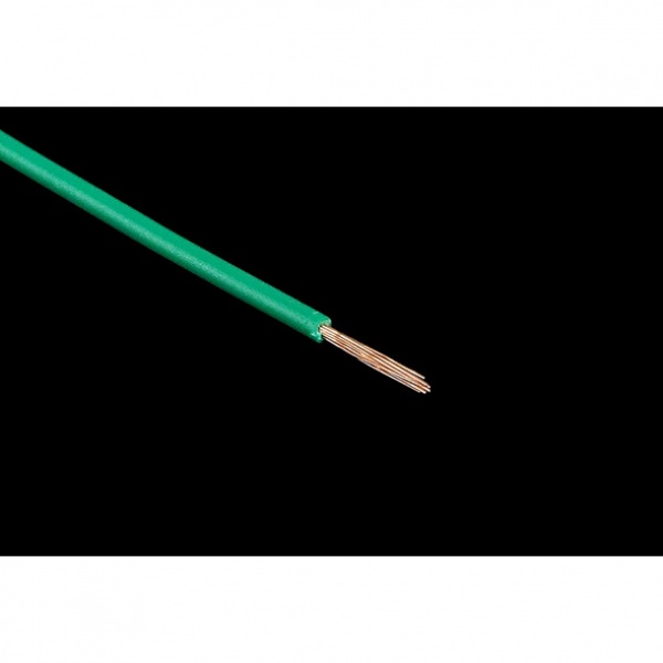 Insulated copper lead 1x0,14mm- (18AWG) 10m green