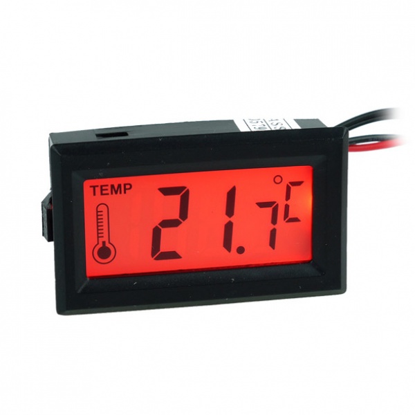 Temperature Sensor G1/4 With Display (Red)