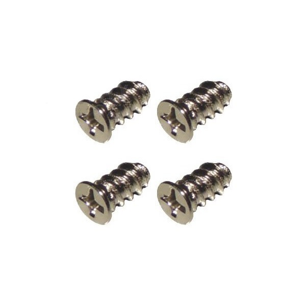 Fan screws, 4 pieces (small) - silver