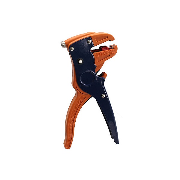 Insulation stripper and lead cutter, AWG12-28