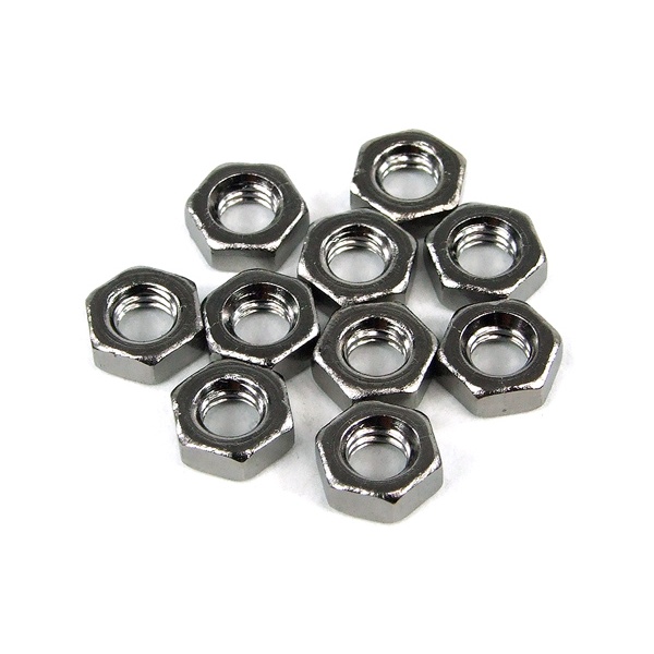 Nut DIN 934 M4 hexagonal head screw black nickel (10pcs)