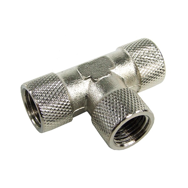 T-Piece Inner Thread G1/4 - Compact Knurled - MSV