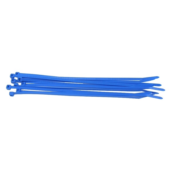 Zip ties UV-reactive blue 3,6x200mm 10 pcs.