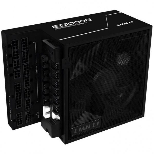 Lian Li EDGE GOLD 1000 80 PLUS Gold power supply, PCIe 5.1, ATX 3.1 - 1,000 Watt, black, incl. USB hub