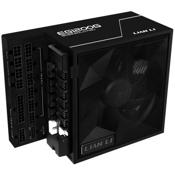 Lian Li EDGE GOLD 1200 80 PLUS Gold power supply, PCIe 5.1, ATX 3.1 - 1,200 Watt, black, incl. USB hub