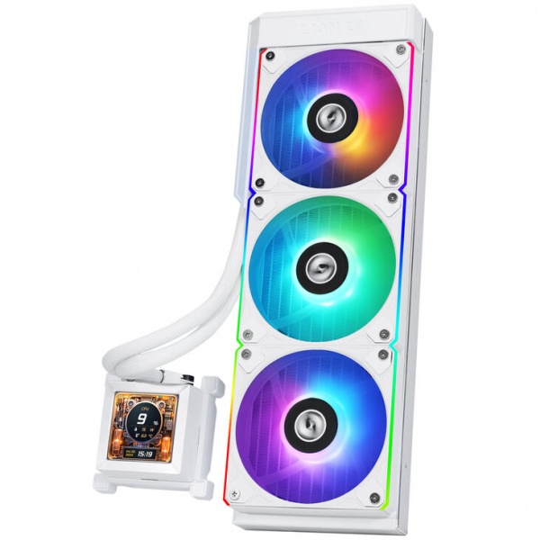 Lian Li HydroShift LCD 360 ARGB AIO Water Cooler - white