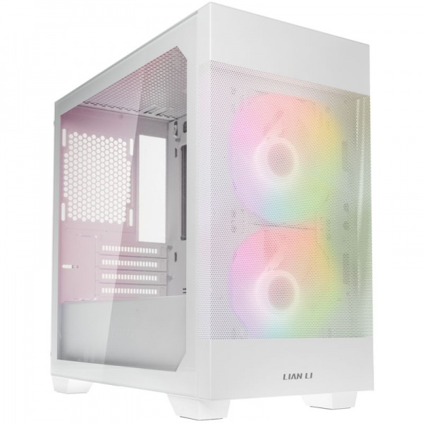 Lian Li LANCOOL 205M Mesh Micro-ATX case, tempered glass - white