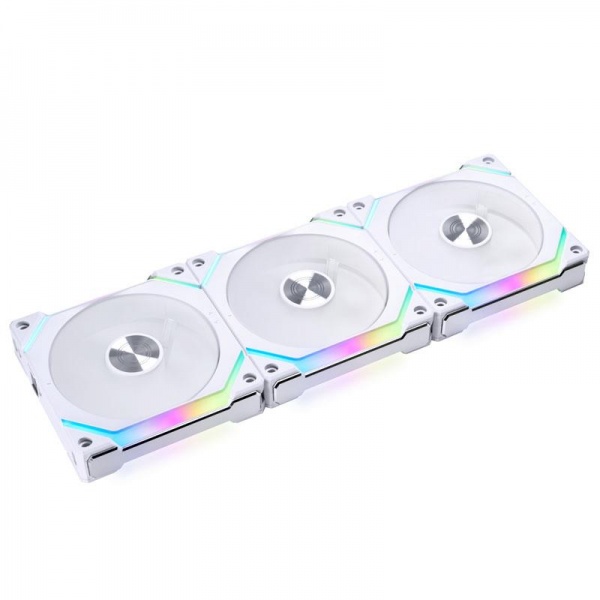 Lian Li UNI FAN SL120 V2 RGB PWM Fan, Triple-pack incl Controller - 120mm white