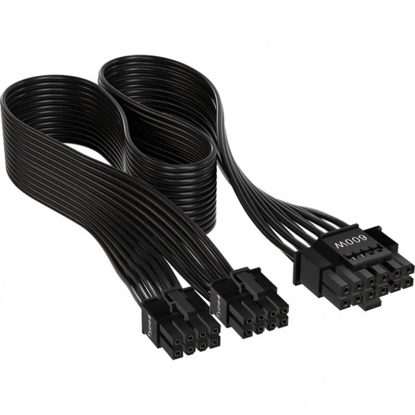 Corsair 2x 8-Pin PCIe to 12+4-Pin 12VHPWR Cable - Bulk, 600 W