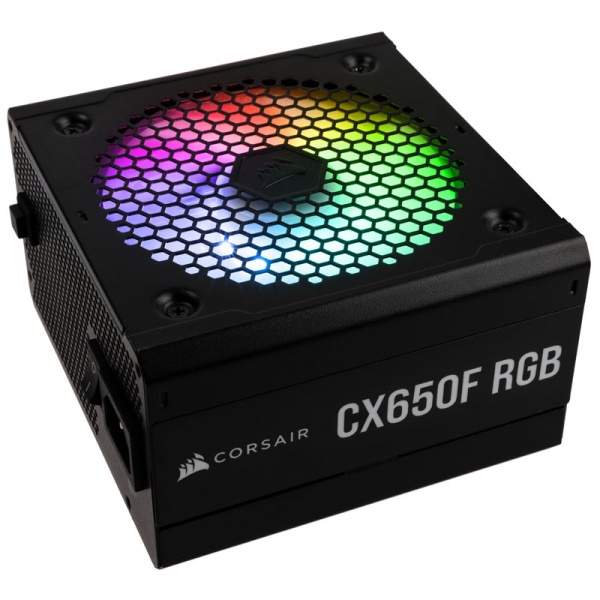 Corsair CX650F RGB power supply 80 plus bronze, modular - 650 watts, black