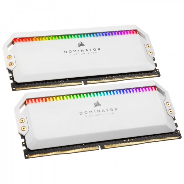 Corsair Dominator Platinum RGB, DDR4-3200, CL16 - 16 GB dual kit, white