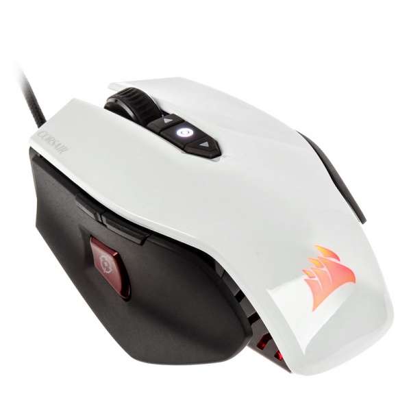 Corsair Gaming M65 Pro RGB FPS Laser Gaming Mouse - white