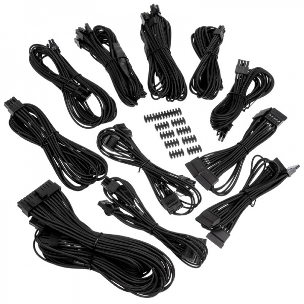 Corsair Premium Pro Sleeved Cable Set - black