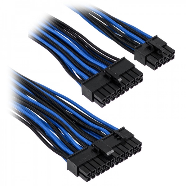 Corsair Premium Sleeved 24-pin ATX cable - blue / black