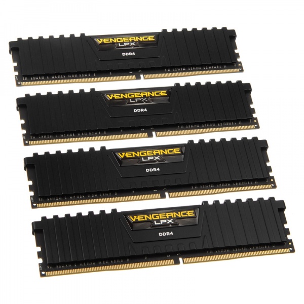 Corsair Vengeance LPX black, DDR4-3200, CL16 - 64GB quad kit