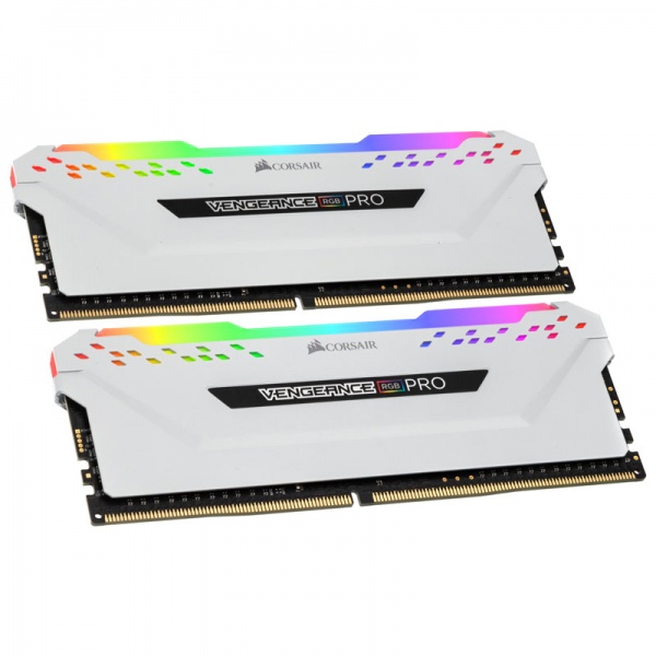 Corsair Vengeance RGB Pro Series White, DDR4-3000, CL15 - 16GB Dual Kit