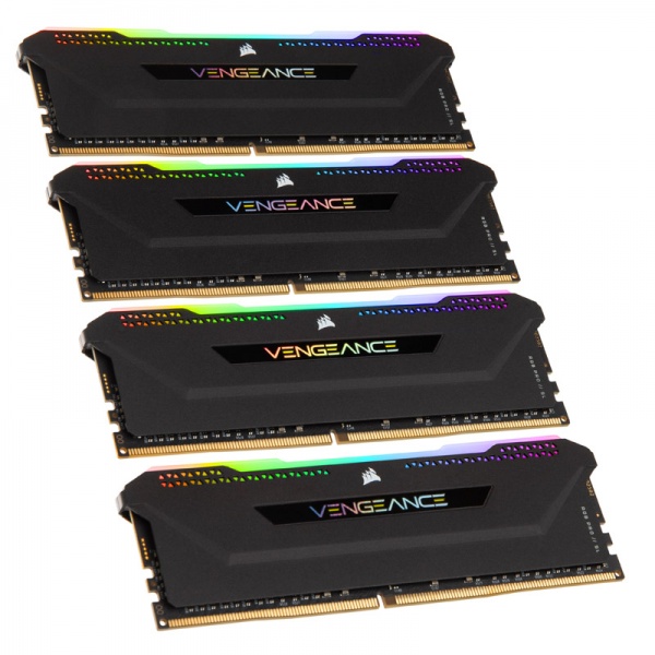 Corsair Vengeance RGB Pro SL, DDR4-3200, CL16 - 128 GB Quad kit, black