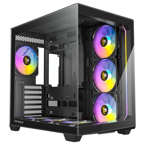 Antec C5 PC case, Midi-Tower, ATX, RGB, Tempered Glass - black