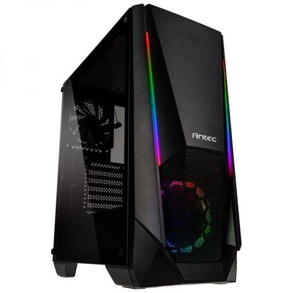 Antec New Gaming NX310 Midi-Tower, RGB, Tempered Glass - black