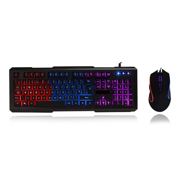 CiT Avenger Illuminated keyboard and Mouse 3 Colour B GRADE