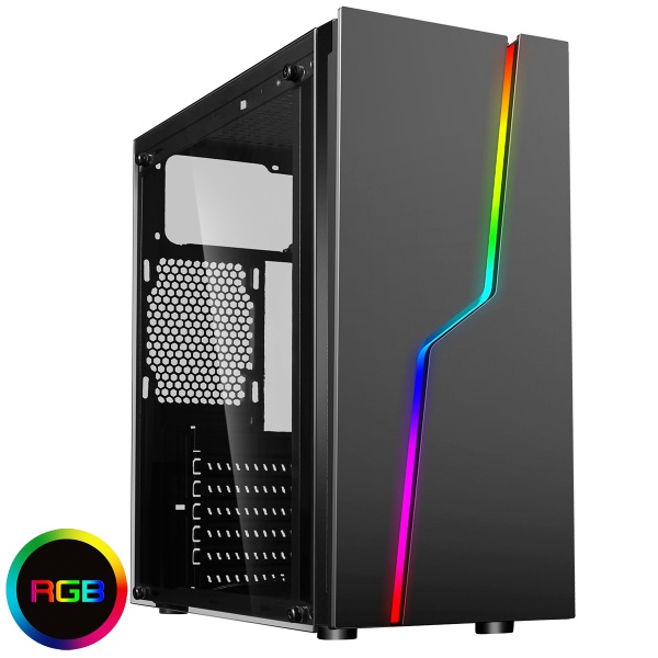 CiT Bolt RGB Tempered Glass Gaming Case