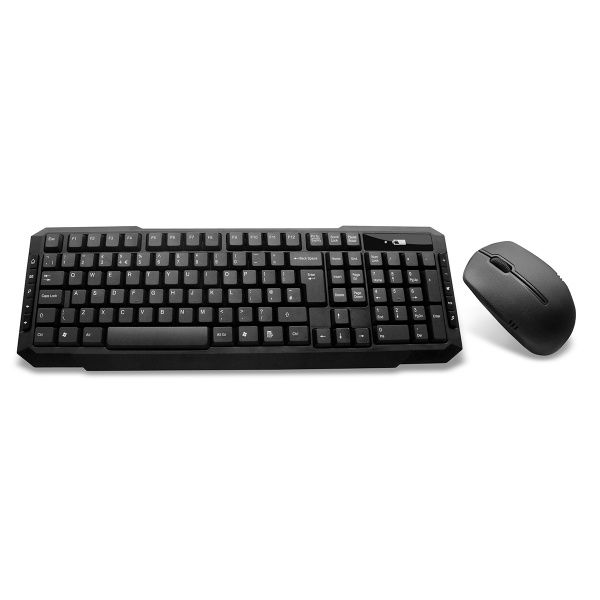 CiT EZ-Touch Wireless Keyboard and Mouse Combo Set Black