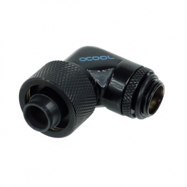 Alphacool 16/10 Compression Fitting 90- Rotary G1/4'' - Deep Black