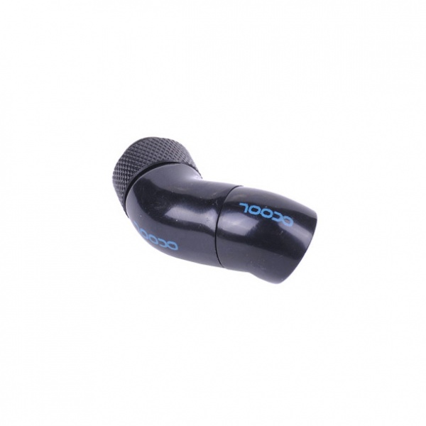 Alphacool angled adaptor double 45degree Rotary G1/4inch Male to G1/4inch Male - Deep Black