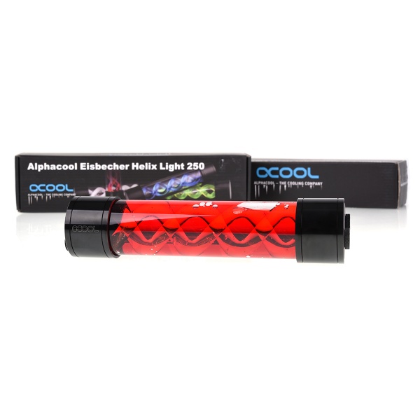 Alphacool Eisbecher Helix Light 250mm reservoir - Red