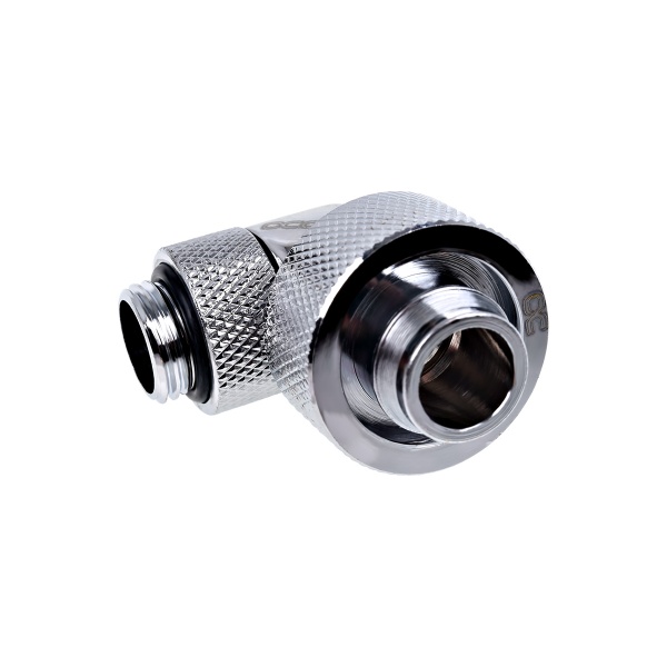 Alphacool Eiszapfen 19/13mm Compression Fitting 90degree Rotary G1/4 - Chrome