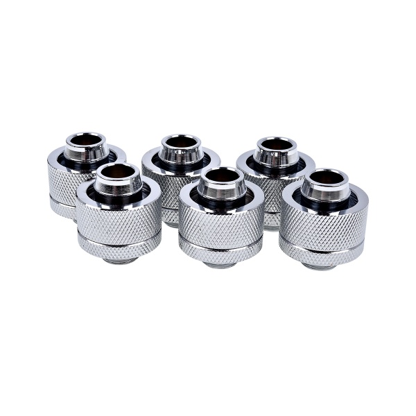 Alphacool Eiszapfen 19/13mm Compression Fitting G1/4 - Chrome Six Pack