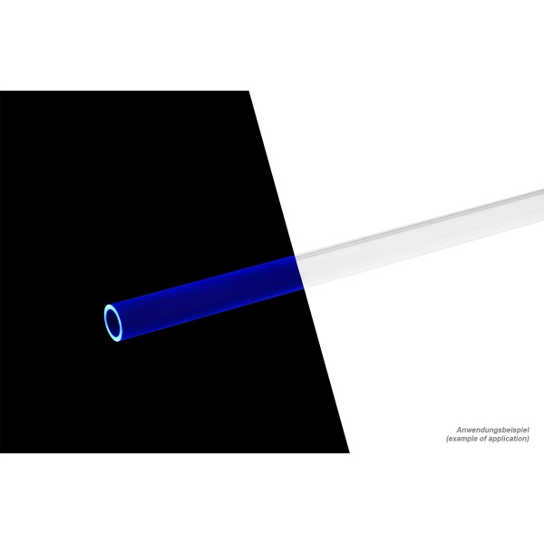 Alphacool HardTube 13/10mm Plexi Clear UV-Blue 40cm