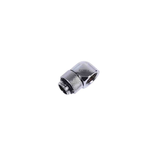Alphacool HF L-connector G1/4 Male Rotary to G1/4 Female 90 - Chrome