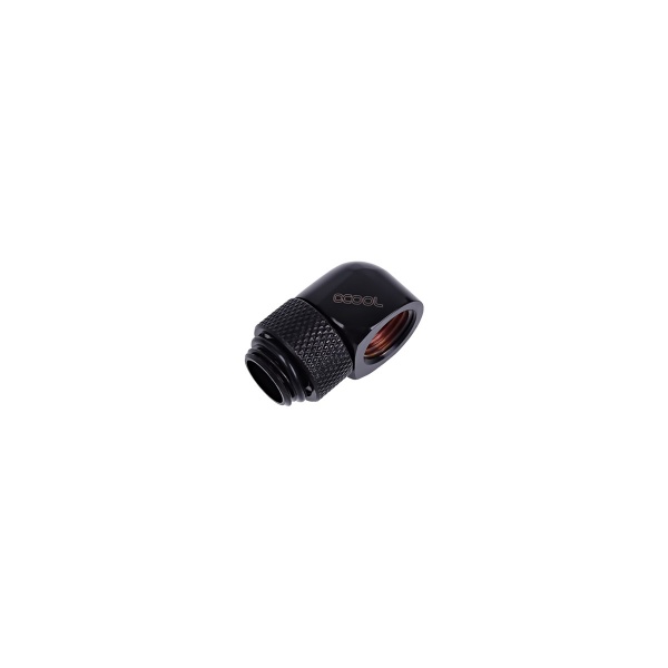 Alphacool HF L-connector G1/4 Male Rotary to G1/4 Female 90 - Deep Black