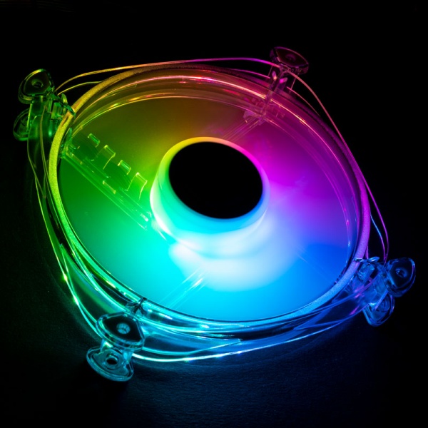 Lamptron Icecloud + ARGB 120 PWM fan - transparent