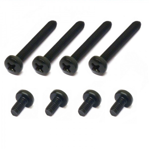 Hardware Labs Black Ice Radiator Screw set - 4x M4 x 30mm, 4x M4 x 5mm