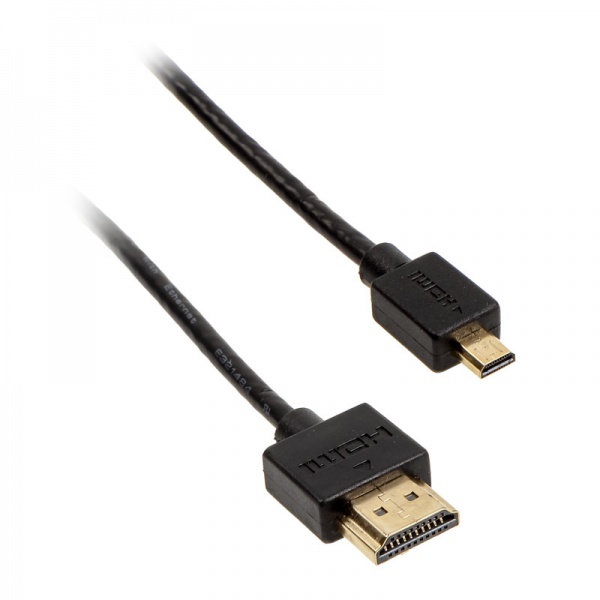 Akasa 4K (UHD) HDMI to Micro HDMI Cable, black - 2m