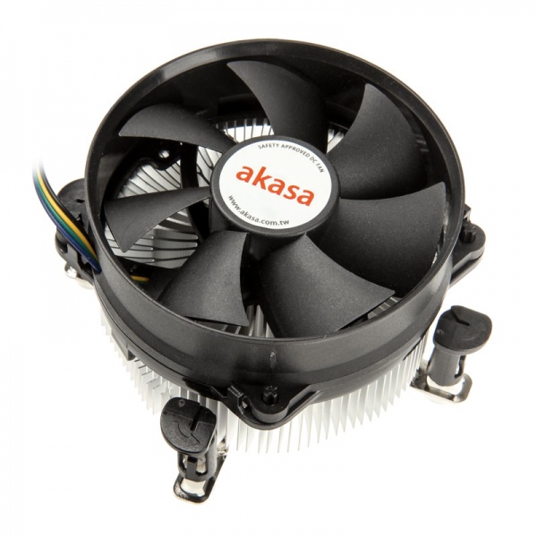 Akasa AK-CCE-7101CP CPU cooler with ball bearings for 775 / 115X - 92mm