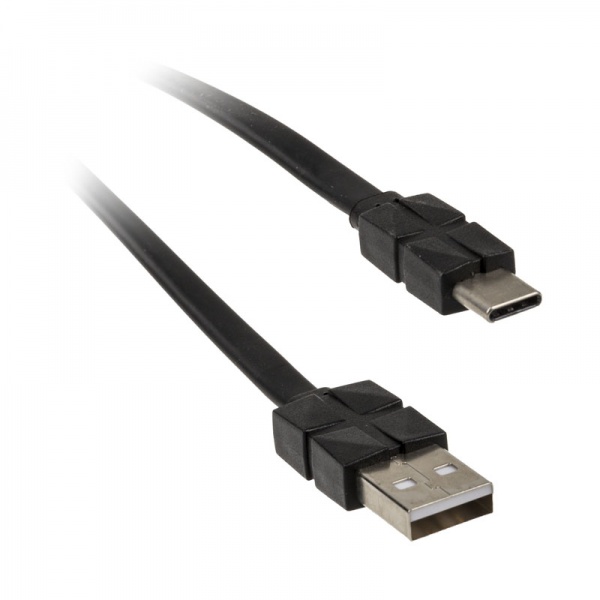Akasa Proslim USB 2.0 cable type C to type A - 30cm, black