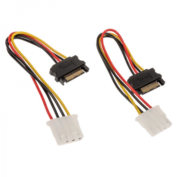akasa SATA to Molex Adapter Cable - 2pcs