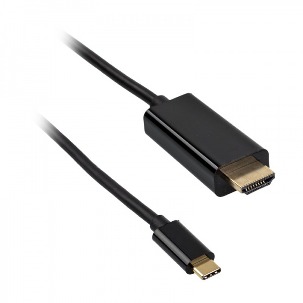 Akasa Type C adapter cable to HDMI - black