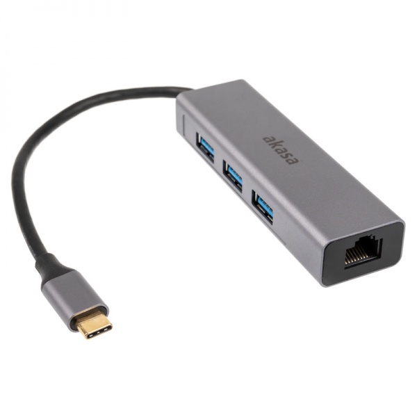 Akasa USB Type C 4-in-1 hub with Ethernet