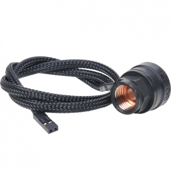 Phobya Temperature Sensor In-line 2x G1 / 4 inner thread - matte black