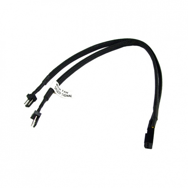Phobya Y-Cable 3 pin Molex - 2x 3pin Molex 30cm - black