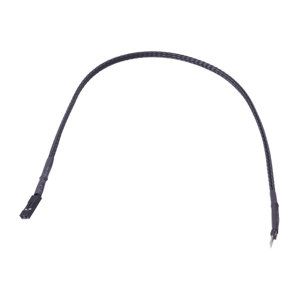 Phobya 2-pin Female Extension / plug 30cm - black